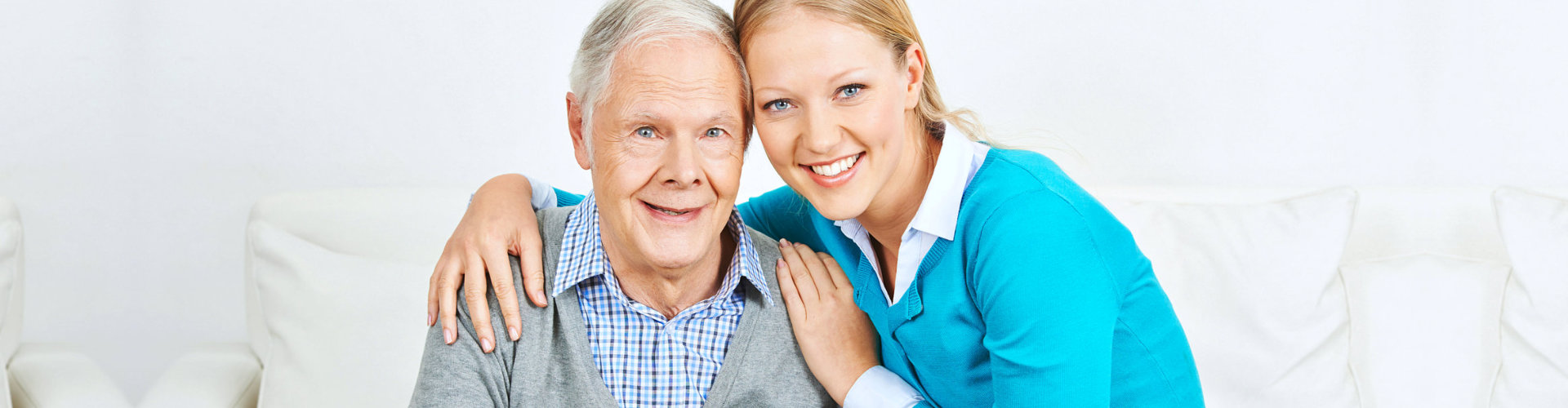 caregiver with her senior patient